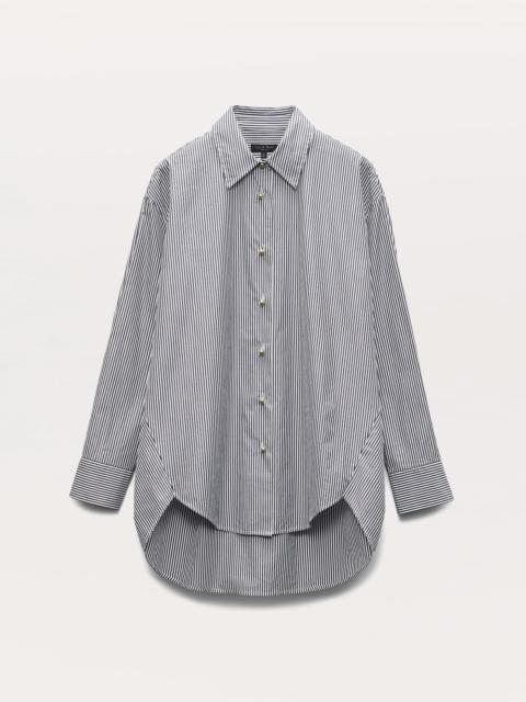 rag & bone Jessica Striped Cotton-Blend Poplin Shirt