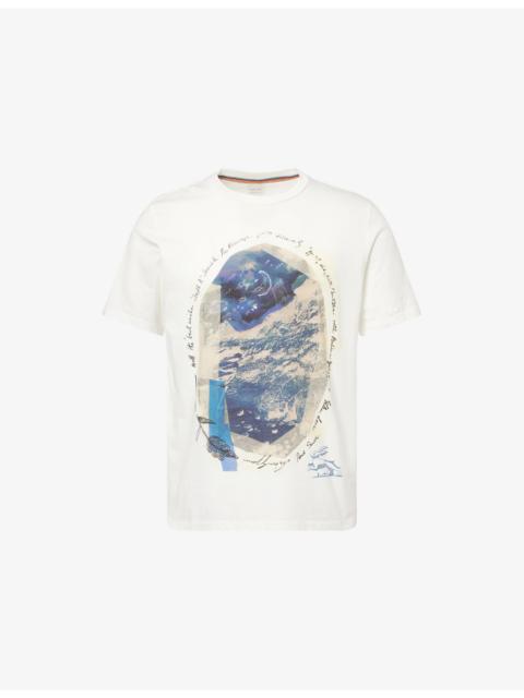 Paul Smith Printed Crewneck Cotton-Jersey T-Shirt