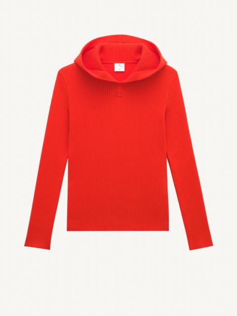 courrèges HOODIE BASIC SIDES