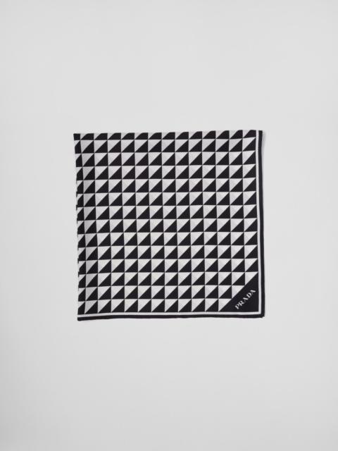 Prada Printed twill scarf