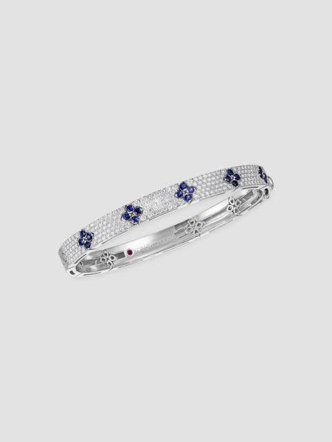 ROBERTO COIN Women's Love In Verona 18K White Gold, 1.75 TCW Diamond, & Sapphire Bangle