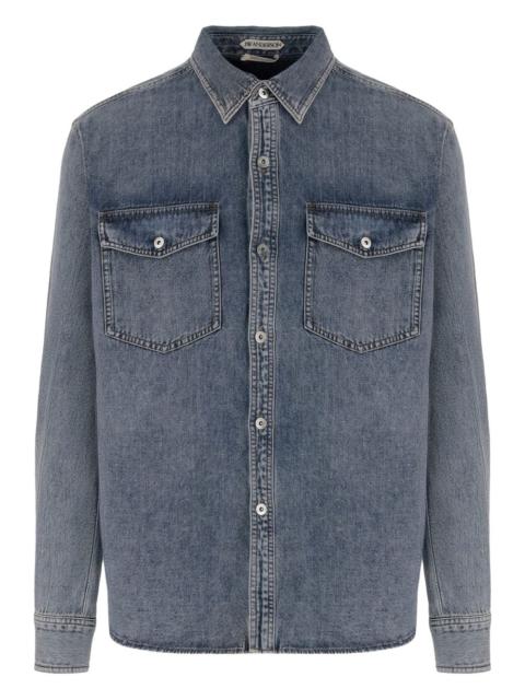 JW Anderson logo-patch denim shirt