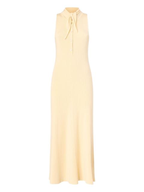 PINKO ribbed neck-tie dress