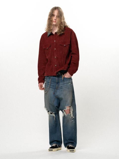 KAMIYA Suede Trucker Jacket