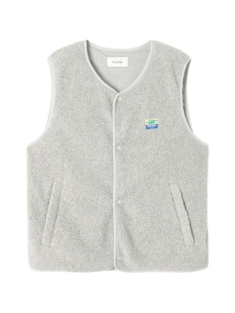 American Vintage button-fastening fleece gilet