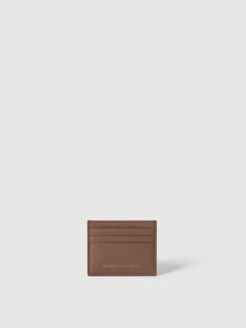 Brunello Cucinelli Grained calfskin card case