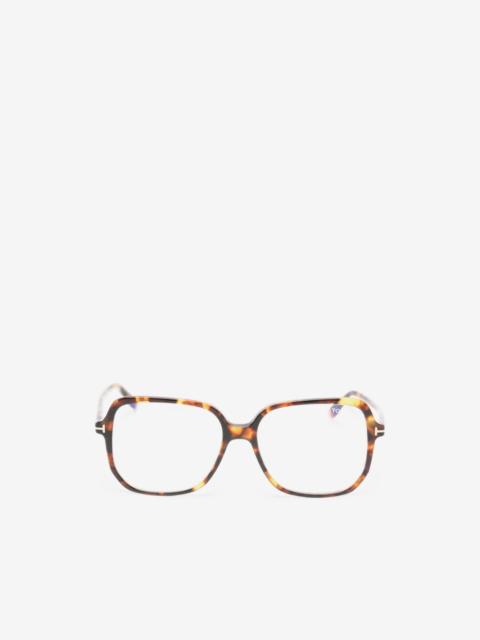 TOM FORD tortoiseshell-effect square-frame glasses