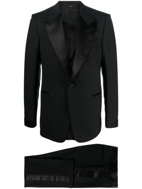 TOM FORD peak-lapel wool suit