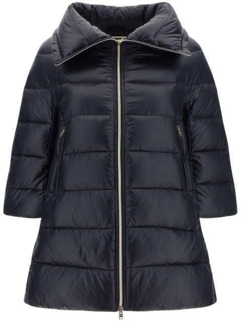 puffer front zipped coat