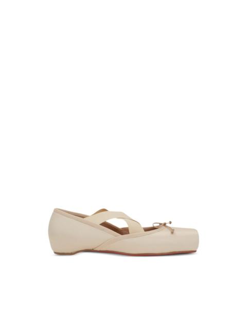 Christian Louboutin Cassiasticina criss-cross ballet flats