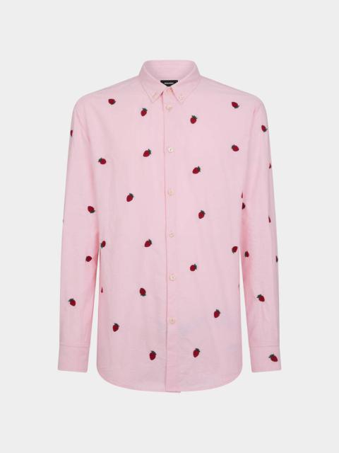 EMBROIDERED FRUITS SHIRT