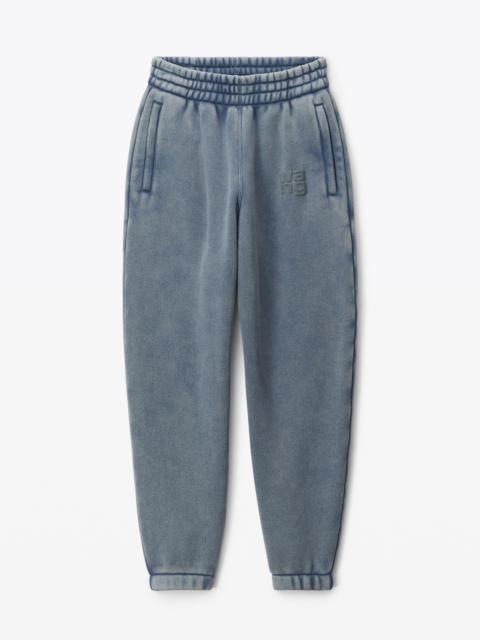 Alexander Wang PUFF LOGO SWEATPANT IN STRUCTURED TERRY