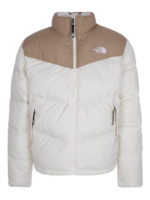 Saikuru colour-block puffer jacket