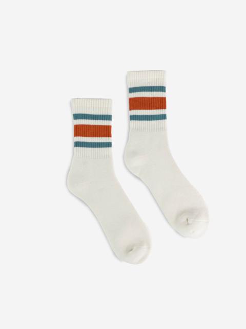 DEC-80-S-ORA Decka 80s Skater Socks - Short Length - Orange