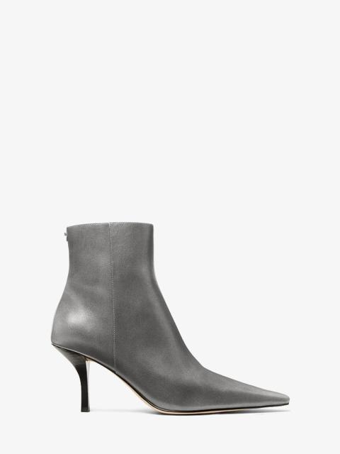 MICHAEL KORS Selina Burnished Leather Ankle Boot