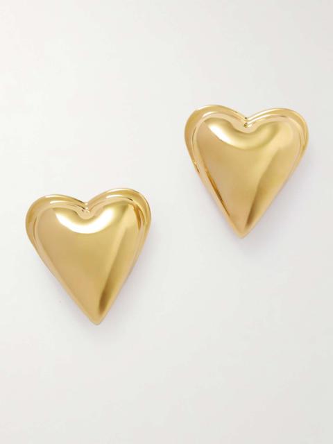 Alaïa Bombe gold-tone earrings