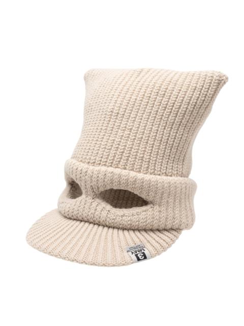 Maison MIHARAYASUHIRO Masked Cat Visor Knit Cap