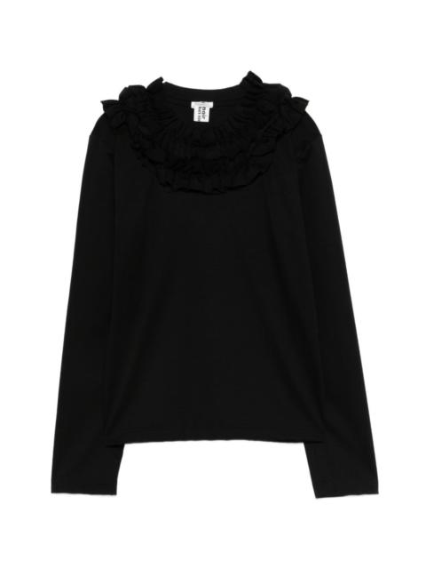 Noir Kei Ninomiya ruffled-collar T-shirt
