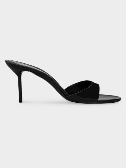 PARIS TEXAS Lidia Patent Stiletto Mule Sandals