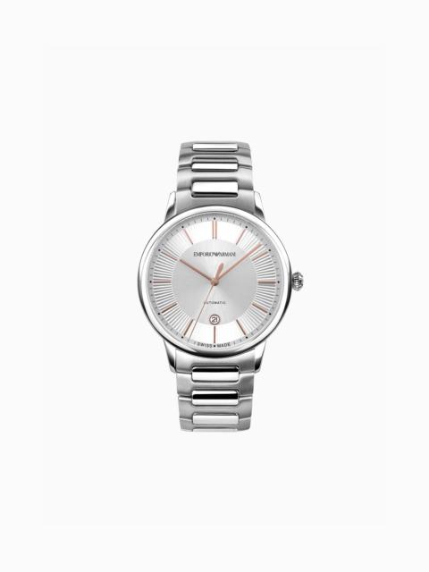 EMPORIO ARMANI Swiss Made Automatic Stainless Steel Watch