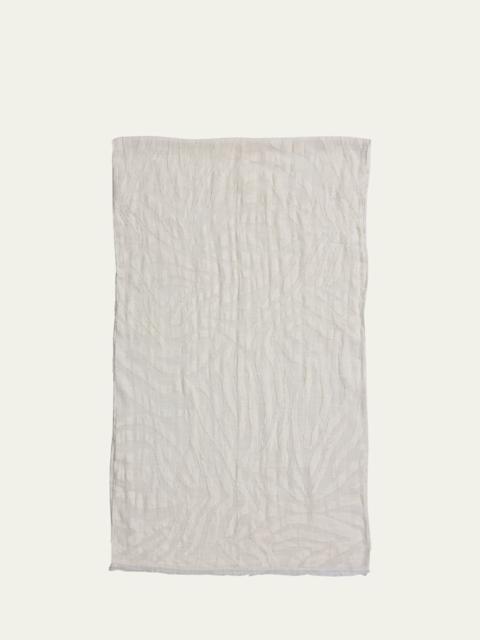 Brunello Cucinelli Abstract Animal-Print Linen Scarf