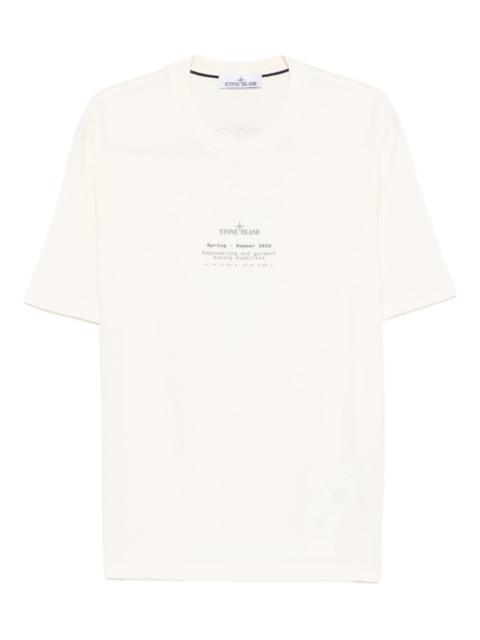 Stone Island lettering T-shirt