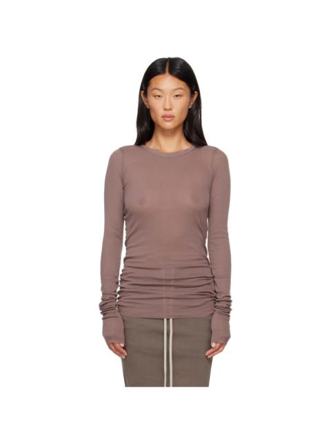 Rick Owens DRKSHDW Taupe Tower Basic LS T-shirt