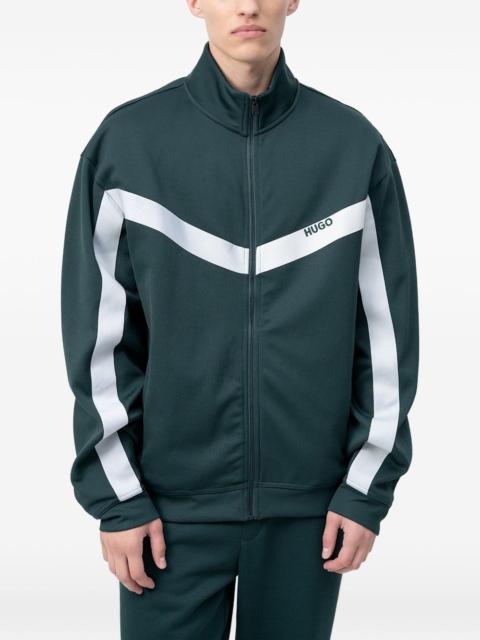 HUGO striped zip jacket