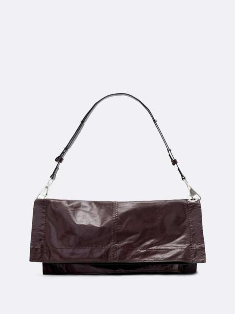 ALLSAINTS LUTECE FOLD LEATHER SHOULDER BAG