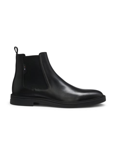 CHELSEA BOOTS IN NAPPA LEATHER WITH SIGNATURE-STRIPE DETAIL
