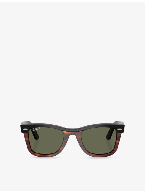 Ray-Ban RB2240 Wayfarer Rectangle-Frame Acetate Sunglasses