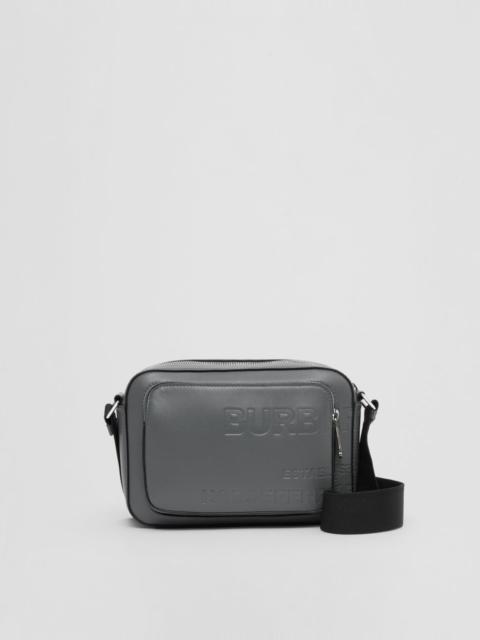 Burberry Horseferry Embossed Leather Crossbody Bag