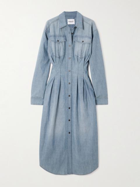 Isabel Marant Étoile Nolwen Cotton-chambray Midi Shirt Dress