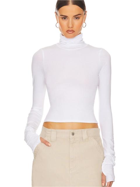 HELSA Long Sleeve Turtleneck in 2nd Skin Jersey