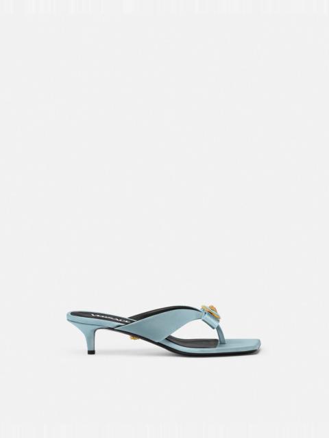 VERSACE Gianni Ribbon Satin Mules 45 mm