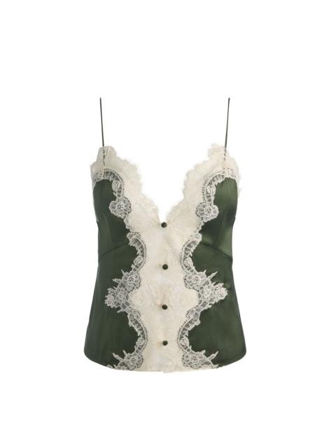 Alice + Olivia JULIETTA LACE SLIP TOP