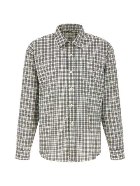 mfpen check-print long-sleeve shirt