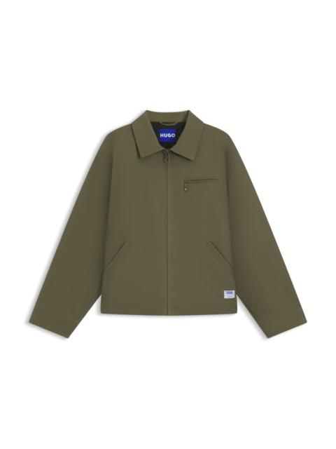 HUGO REGULAR-FIT JACKET IN LIGHTLY PADDED COTTON CANVAS