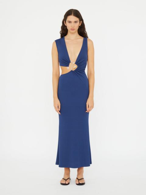 CHRISTOPHER ESBER Spiral Crystal Cutaway Dress
