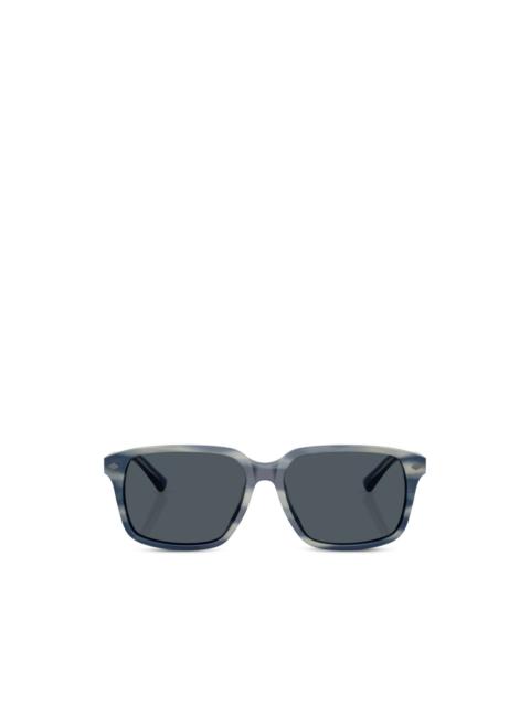 Brooks Brothers rectangle-frame sunglasses