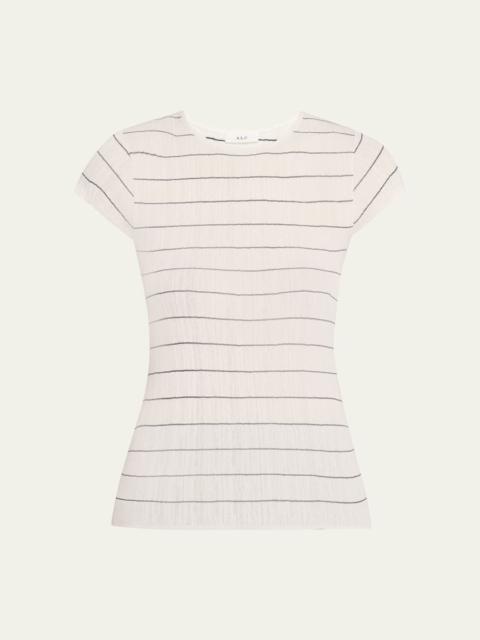 A.L.C. Sam Stripe Crewneck Tee