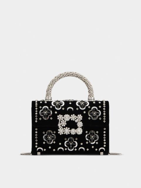 Roger Vivier Jewel Efflorescence Mini Bag in velvet