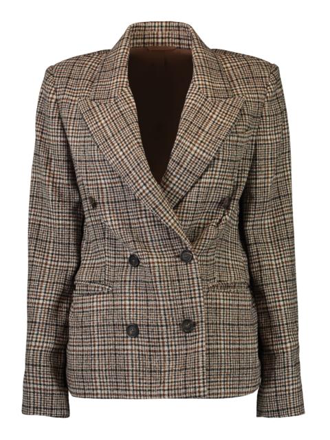 Brunello Cucinelli Prince Of Whales Mixed Media Blazer