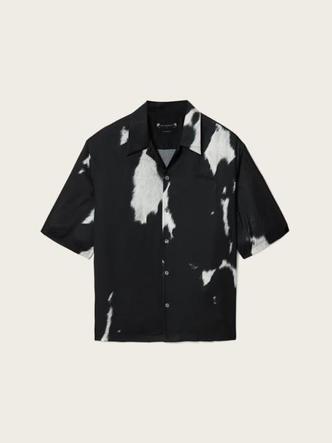 ALLSAINTS TEMPLAR OVERSIZED SHORT SLEEVE PRINTED SHIRT