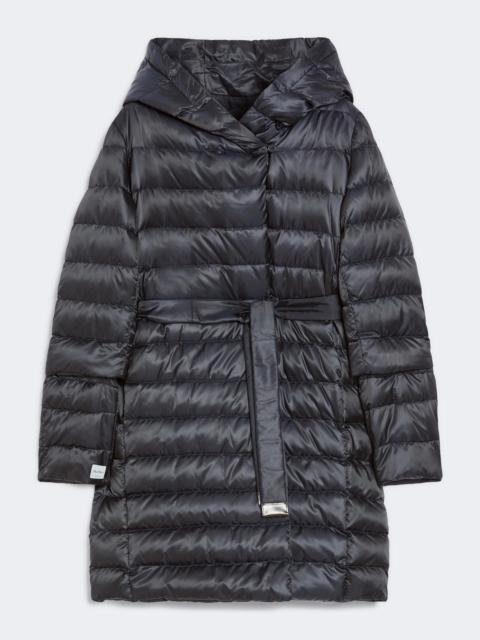 Max Mara NOVEF Reversible down jacket in water-repellent satin - MIDNIGHTBLUE