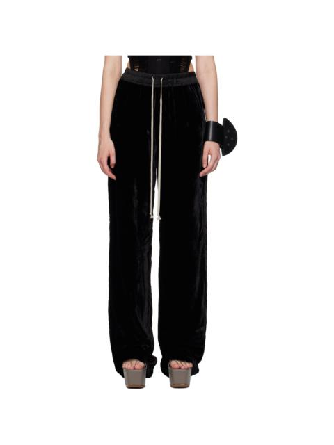 Rick Owens Black Concordians Dietrich Drawstring Trousers