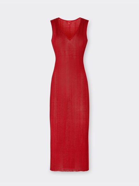 Ferrari Sleeveless dress in viscose and lurex