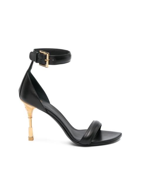 Balmain Moneta 95mm leather sandals