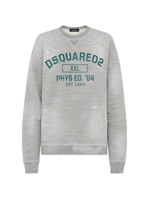 DSQUARED2 distressed round-neck sweatshirt