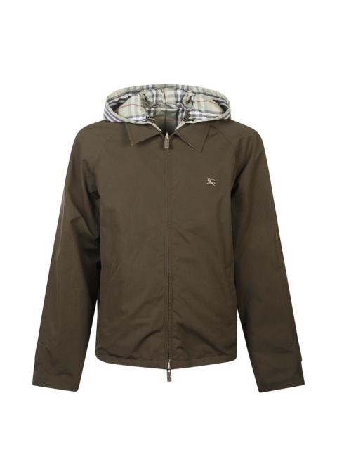 Burberry check hooded jacket